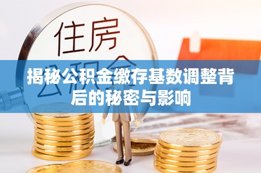 高港揭秘公积金缴存基数调整背后的秘密与影响