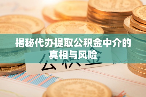 高港揭秘代办提取公积金中介的真相与风险