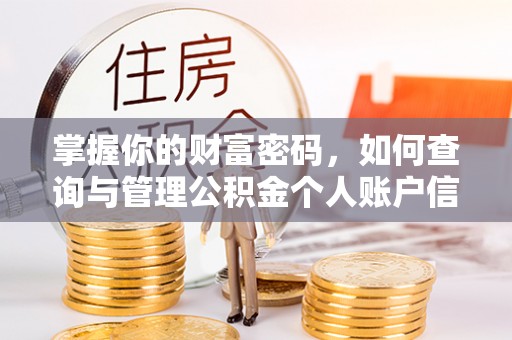 高港掌握你的财富密码，如何查询与管理公积金个人账户信息