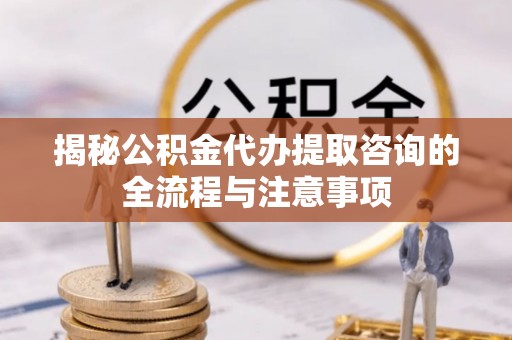 高港揭秘公积金代办提取咨询的全流程与注意事项