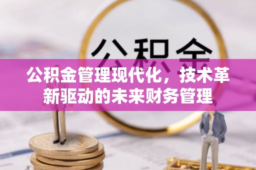 高港公积金管理现代化，技术革新驱动的未来财务管理