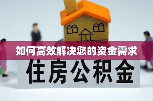 高港如何高效解决您的资金需求