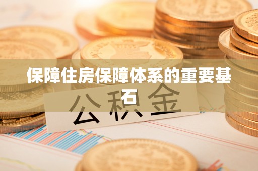 高港保障住房保障体系的重要基石